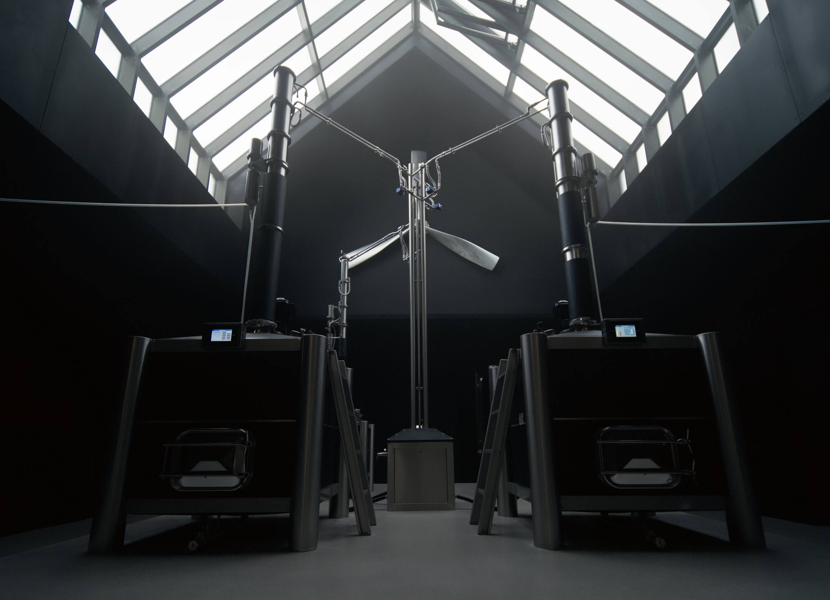 Interior view of an iStill-equipped distillery.