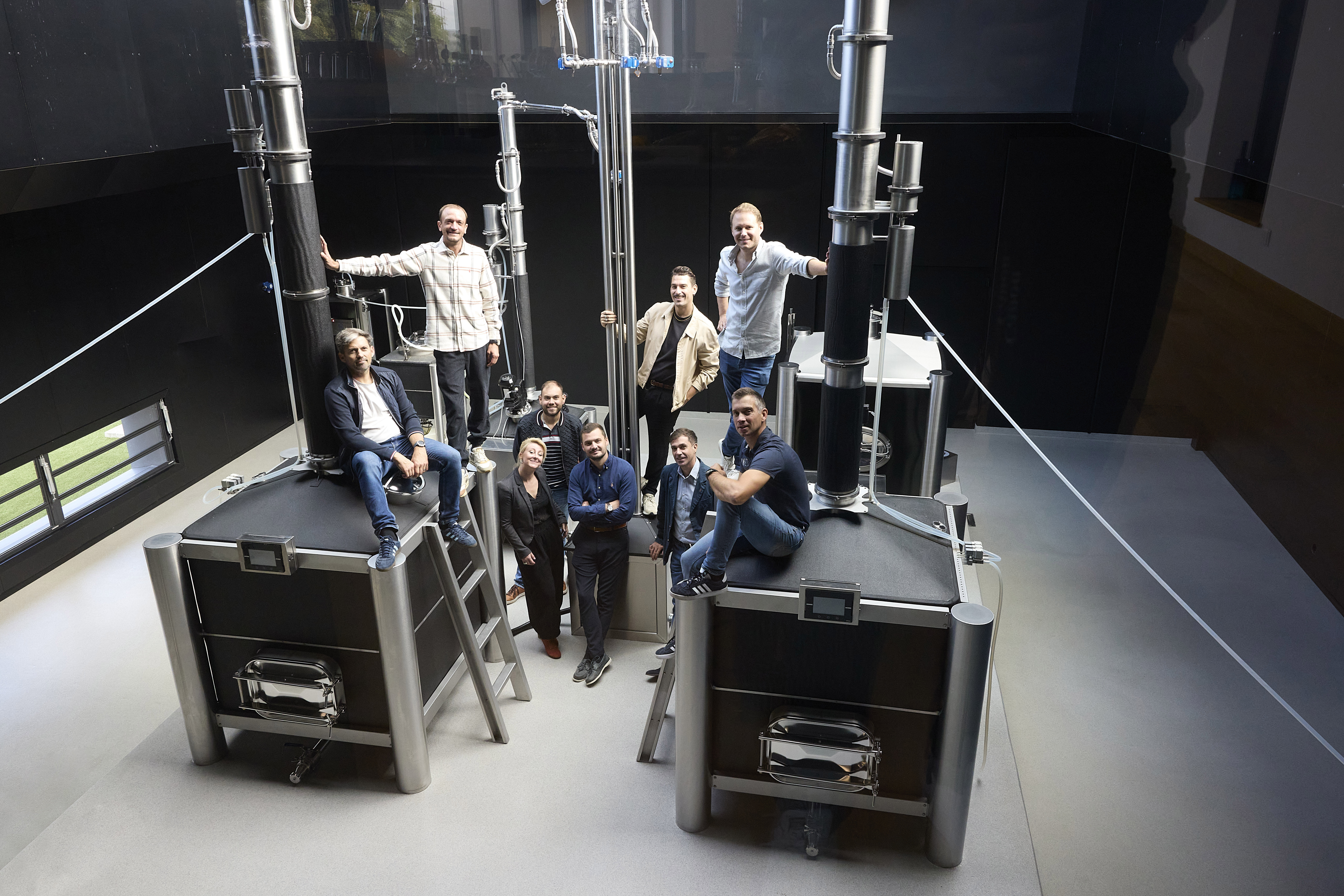 Distillery team working with iStill equipment.